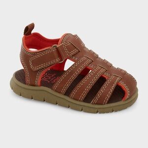 Carters Just One You Toddler Boys First Walker Fisherman Sandals - Brown SIZE 4